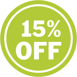 15% off products*